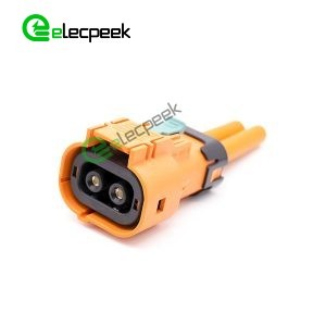 HVIL Connector 2 pin 3.6mm 50A 180° Plug Plastic