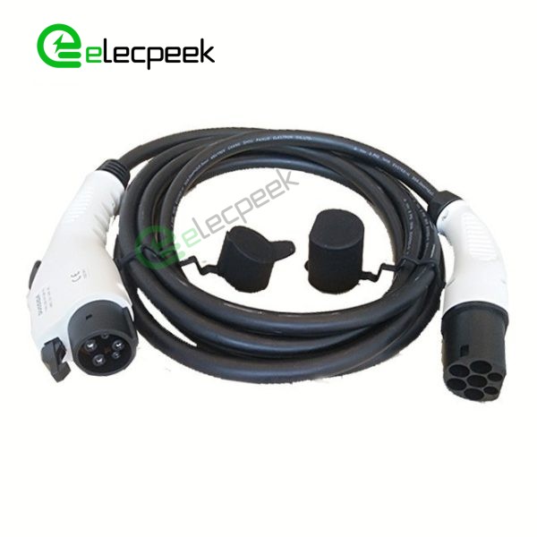 SAE J1772 AC Charging Plug 32A 250V Connector Single Phase EV Car for Mode 3 Charging pile to Vehicle End