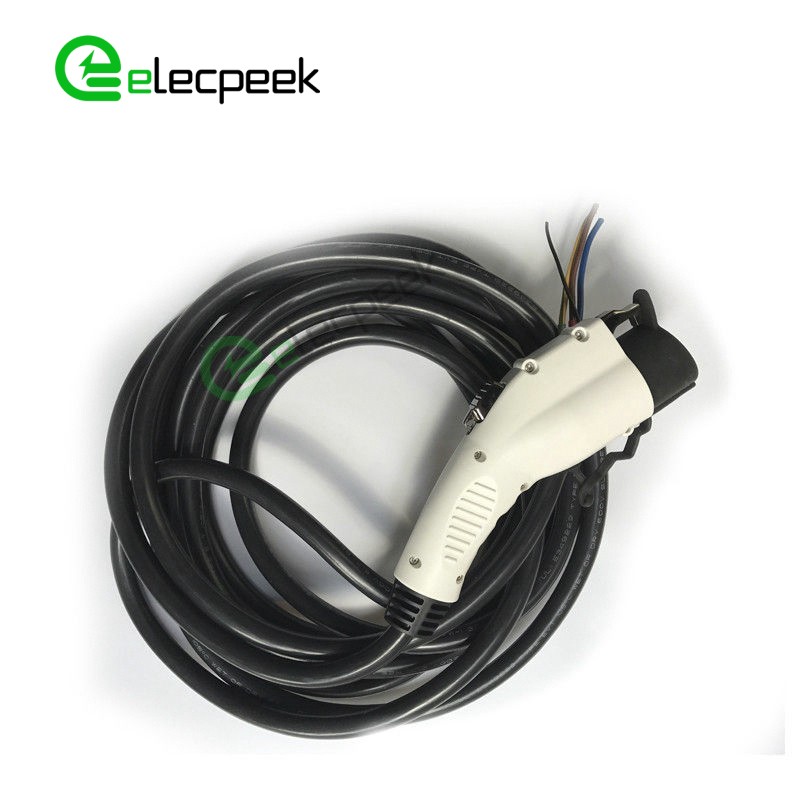 16A 240V Tesla AC Charging Plug SAE J1772 Standards Single Phase EV Quick  Charger with 5M Cable 